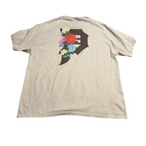 ✨🌸 Primitive Floral Detroit “P” Graphic Tee Tan‎ Short Sleeve XL 🌸✨